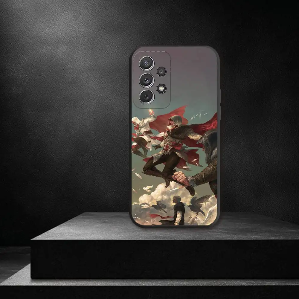 حافظة هاتف A-AssassinES Game C-Creed لهاتف سامسونج S 25,24,23,22,30,21,10,9,Ultra,Plus,Lite,FE,4,5G حافظة ناعمة سوداء #3