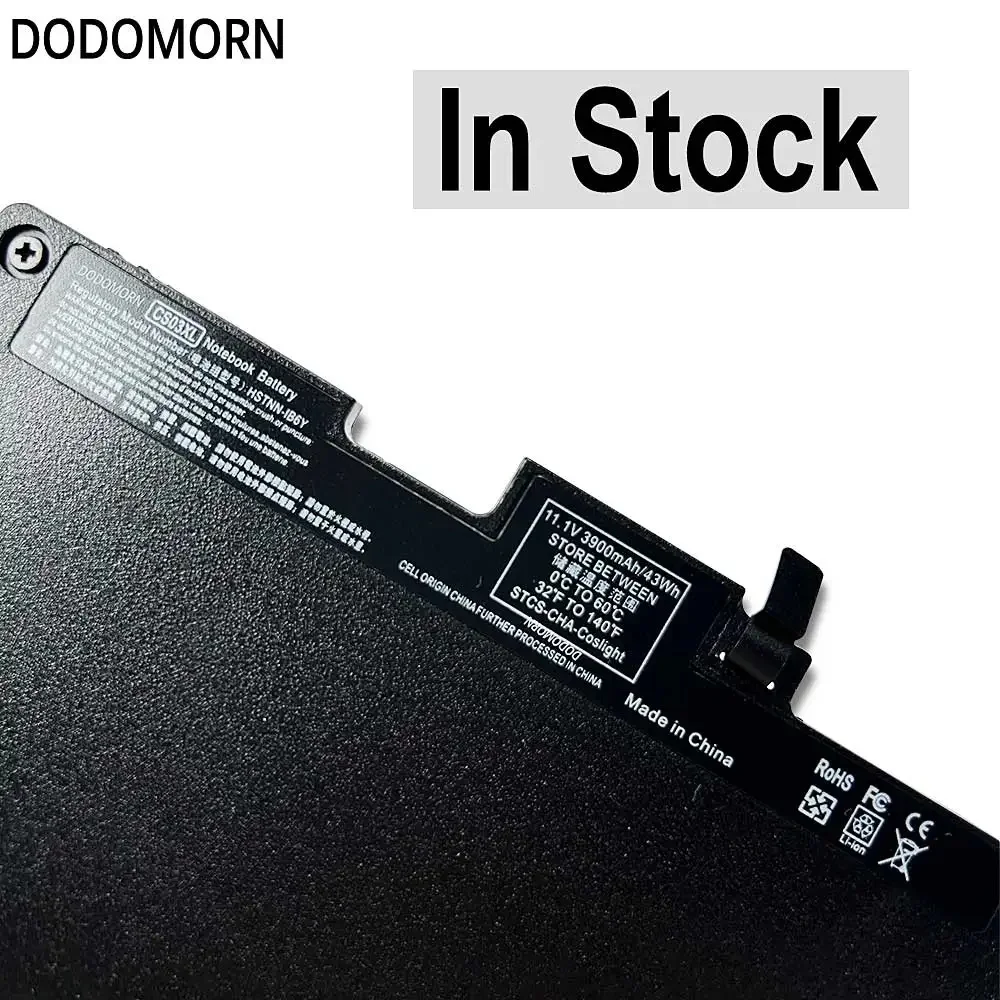 Imagem -05 - Dodomorn-baterias para Notebook hp Elitebook Cs03xl Cs03xl 745 755 840 850 g3 g4 Series Hstnn-ib6y Cs03 11.1v 43wh 3900mah