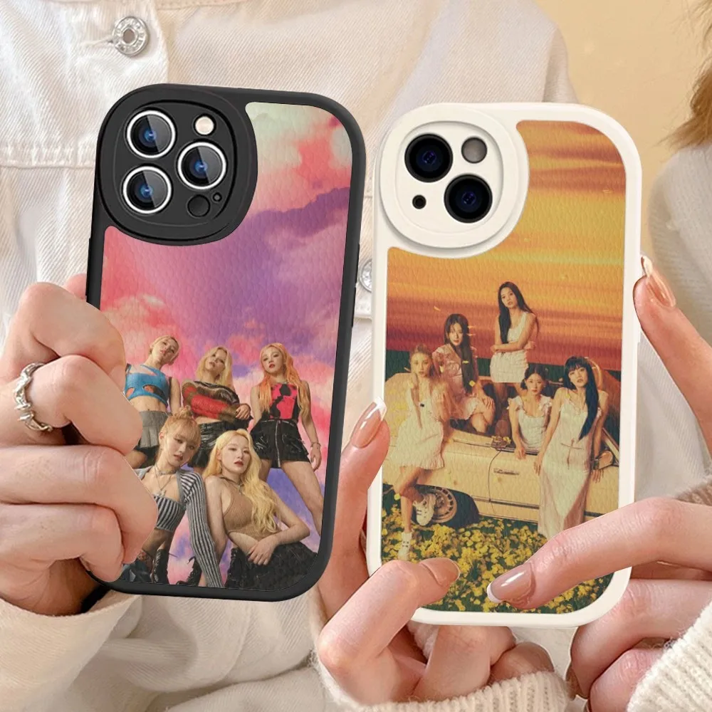 K-Pop  (G)I-DLE   Phone Case Hard Leather For iPhone 14 13 12 Mini 11 14 Pro Max Xs X Xr 7 8 Plus Fundas