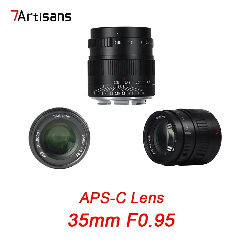 

7Artisans 35mm F0.95 Night God's Eye Extra-Large Aperture Camera Lens APS-C for Sony E Nikon Z Olympus M4/3 Fuji Canon