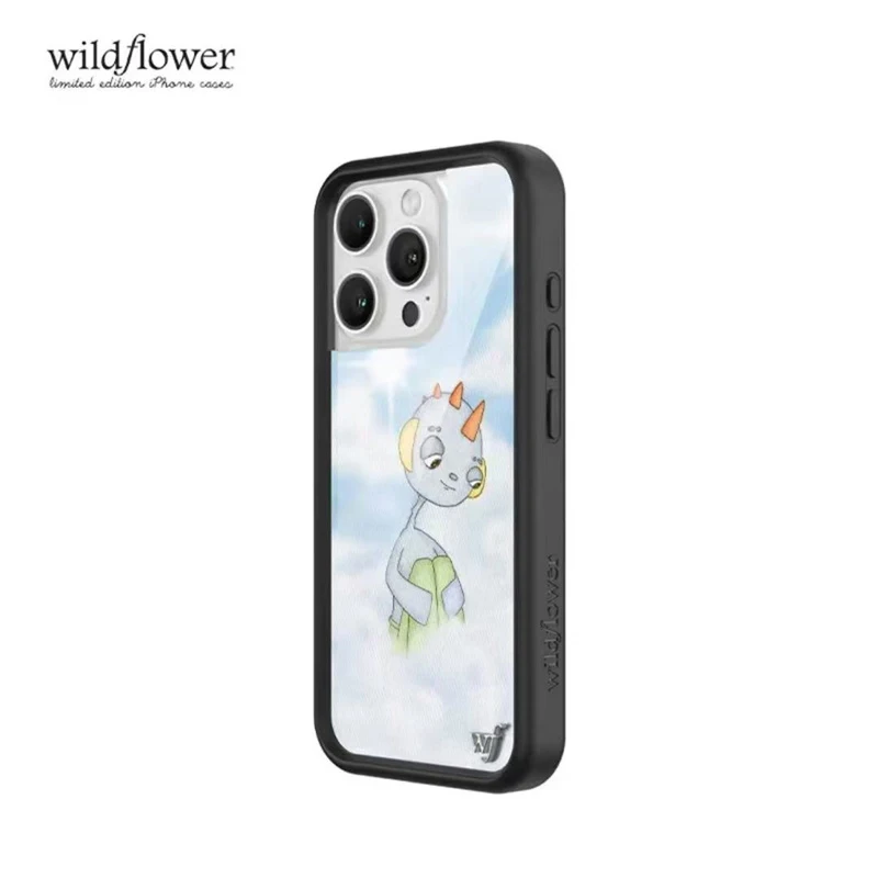 Wildflower 3D Emergency Intercom Phone Case for iPhone 17 16 15 14 13 12 Pro Max Plus 16pro 15pro Luxury WF Cartoon Back Cover
