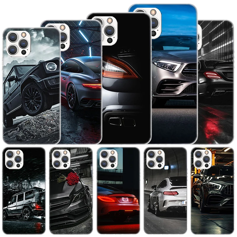 Sport Car C63 E63 S63 G63 Soft Case For iPhone 16 15 Plus 11 12 13 Mini 14 Pro Max Apple Phone Cover X XS XR SE 7 8 SE Coque 11 