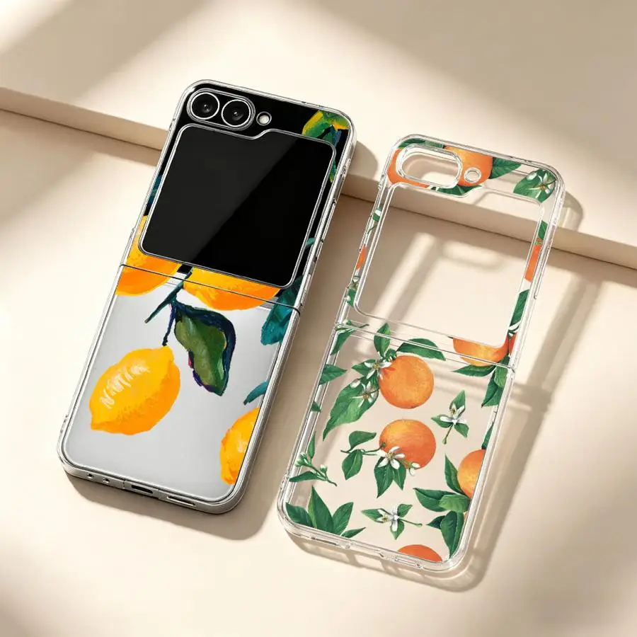 Fruit Tree Branches Hard Phone Cover Case for Samsung Galaxy ZFlip 7 ZFlip5 ZFlip3 ZFlip7FE ZFlip6 ZFlip4 Z Flip 7 6 5 4 3