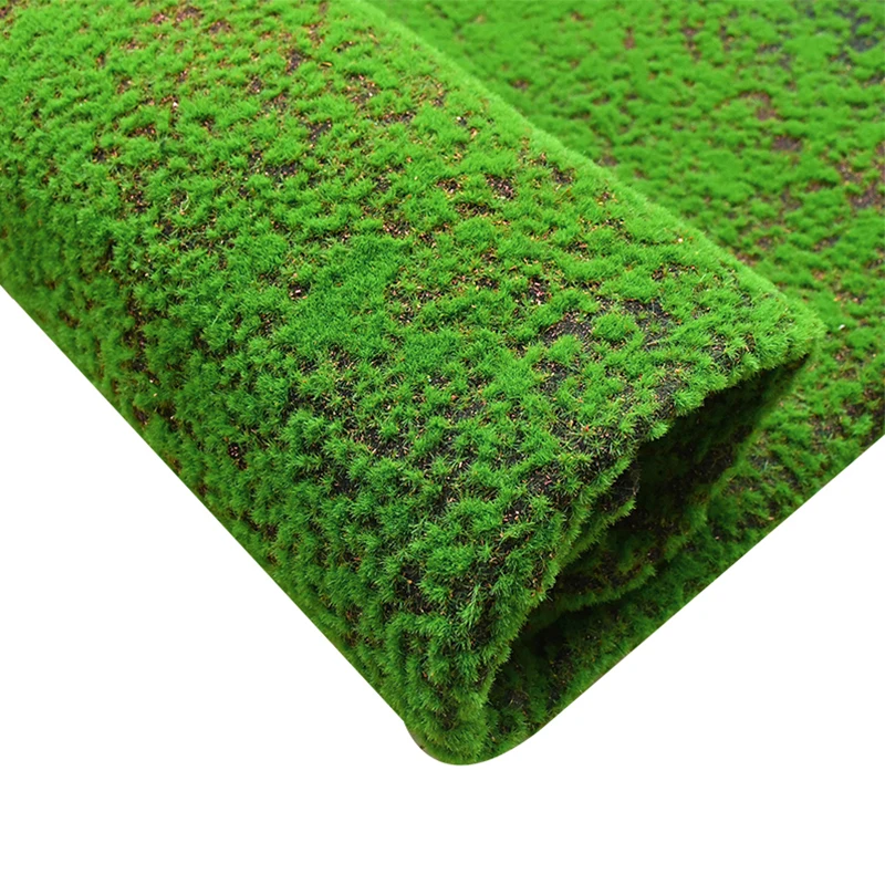 

100*100cm Green Artificial Moss Lawns Grass Fake Turf Mat Carpets For Home Garden Wedding Decor DIY Micro Landscape Accessories