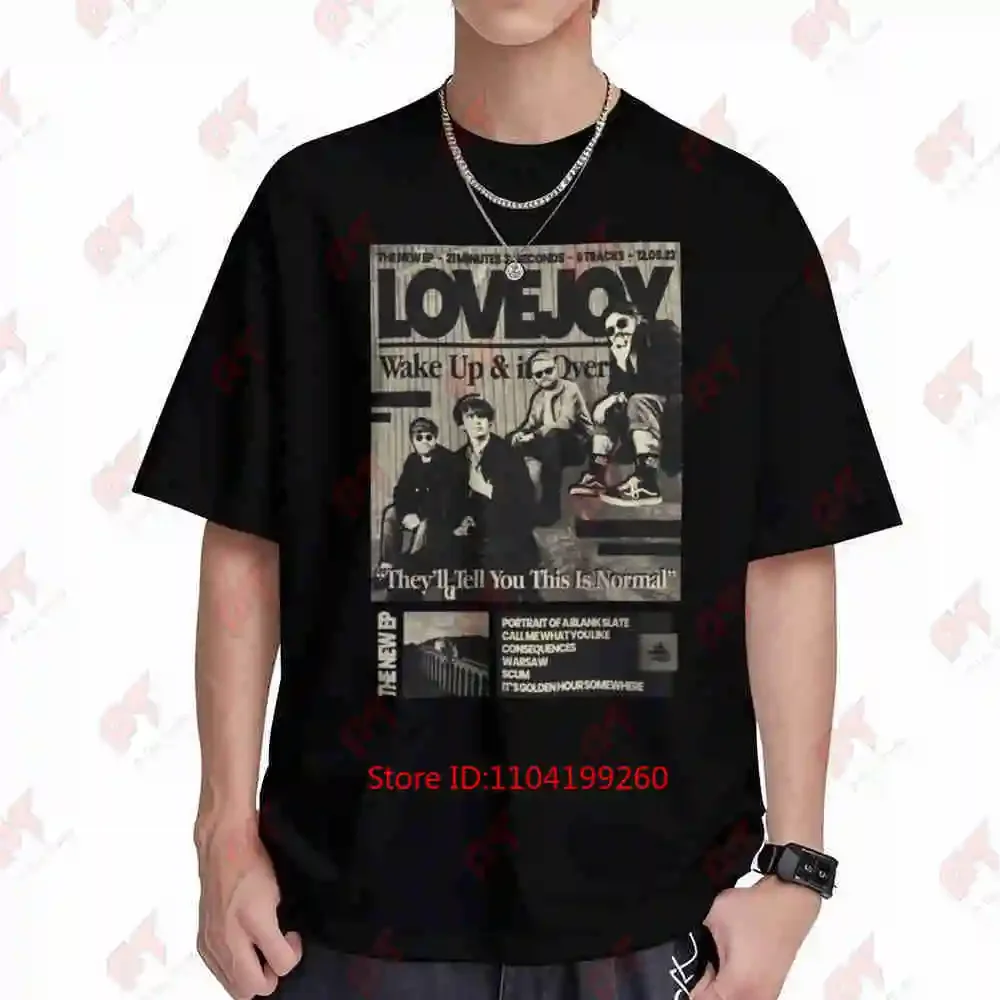 Lovejoy Wake Up Vintage Pop Short Sleeve Tee 100% Cotton T-Shirt