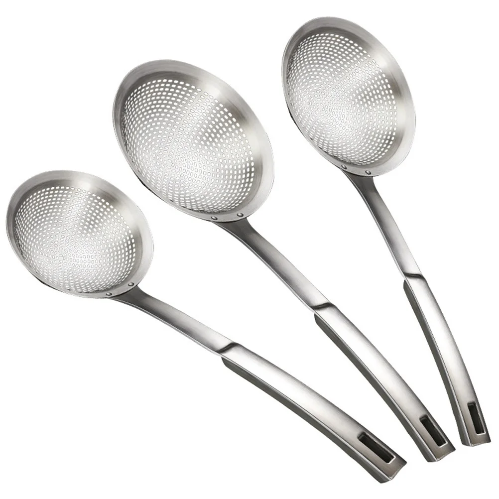 

Stainless Steel Slotted Spoon Medium Size Colander Scoop For Hot Pot Food Serving Kitchen Tool Cooking Utensil