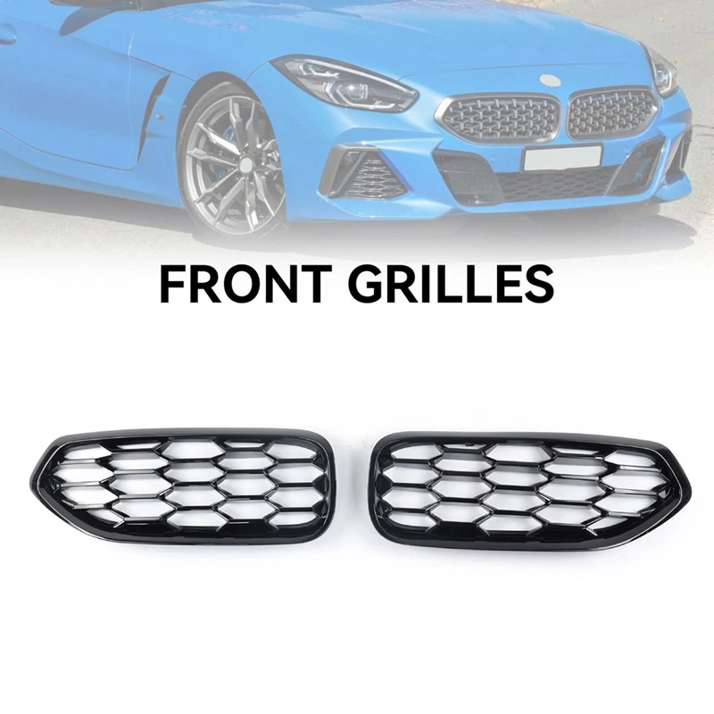 

Fits For BMW G29 Z4 2019-2023 Car Honeycomb Style Gloss Black Front Kidney Grill Grille