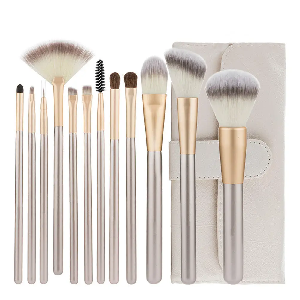 

1Set Premium Nylon Makeup Brush Kit for Eyebrow Comb Mascara Foundation Eye Shadow Blush Powder Professional Brushes