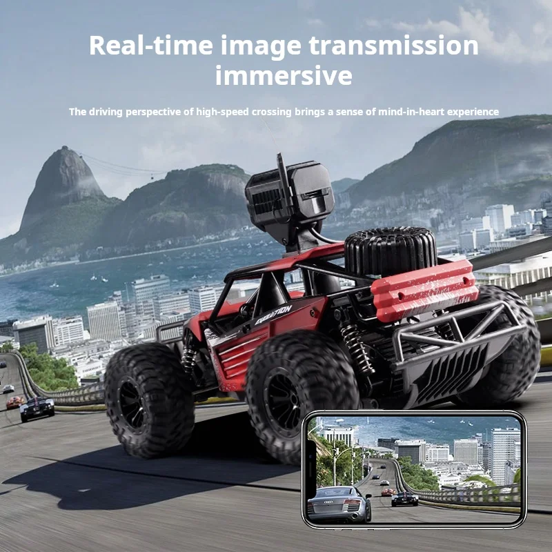 Four-way RC vehicle off-road vehicle high-speed mobile phone control real-time WIFI image transmission 200W camera remote-contro