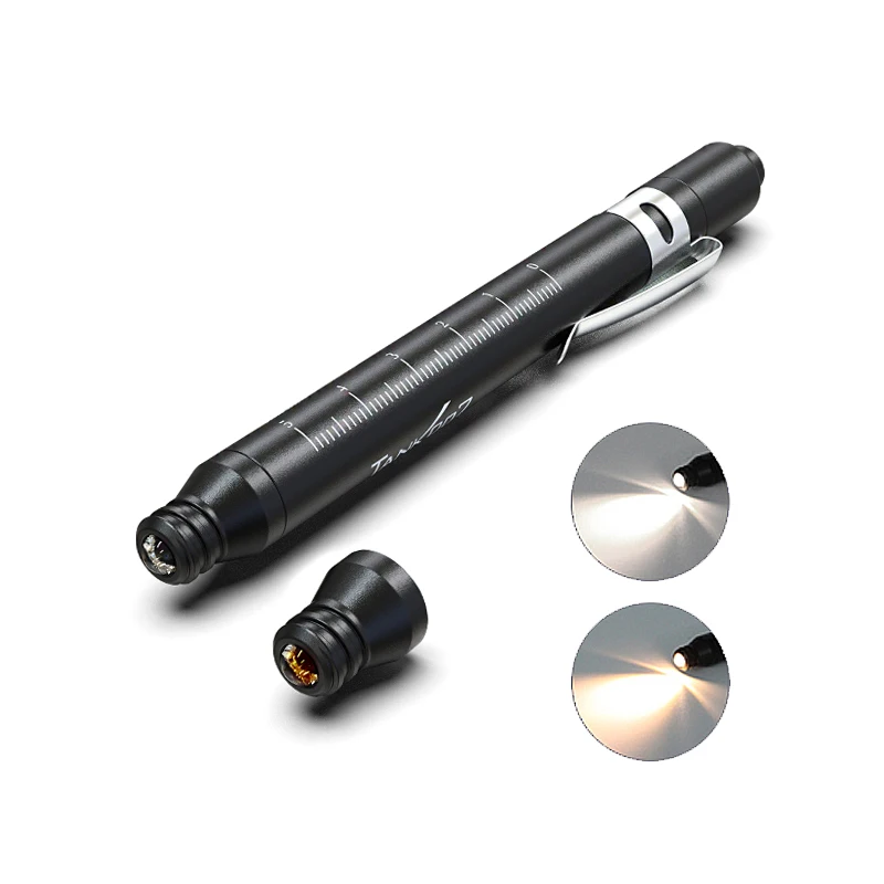 

TANK007 Medical Handy Pen Light Mini Nursing Flashlight LED Torch Lamp With Stainless Steel Clip Pocket Led Flashlight