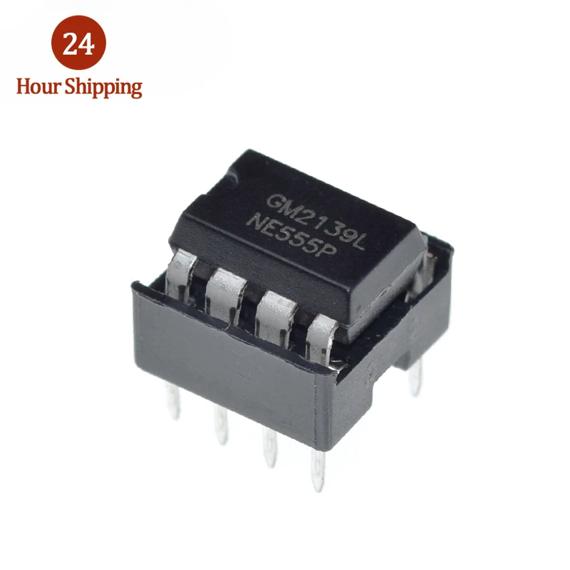 20Pcs , (10 Each) NE555 NE555P IC 555 Timer Programming Oscillator Chip & 8 Pin DIP Sockets