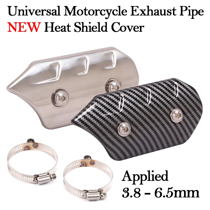 Nouveau protège-échappement universel pour moto, protection thermique, isolation thermique, anti-brûlure, protège-silencieux pour Z900 R3 FZ6N NC700 Z250