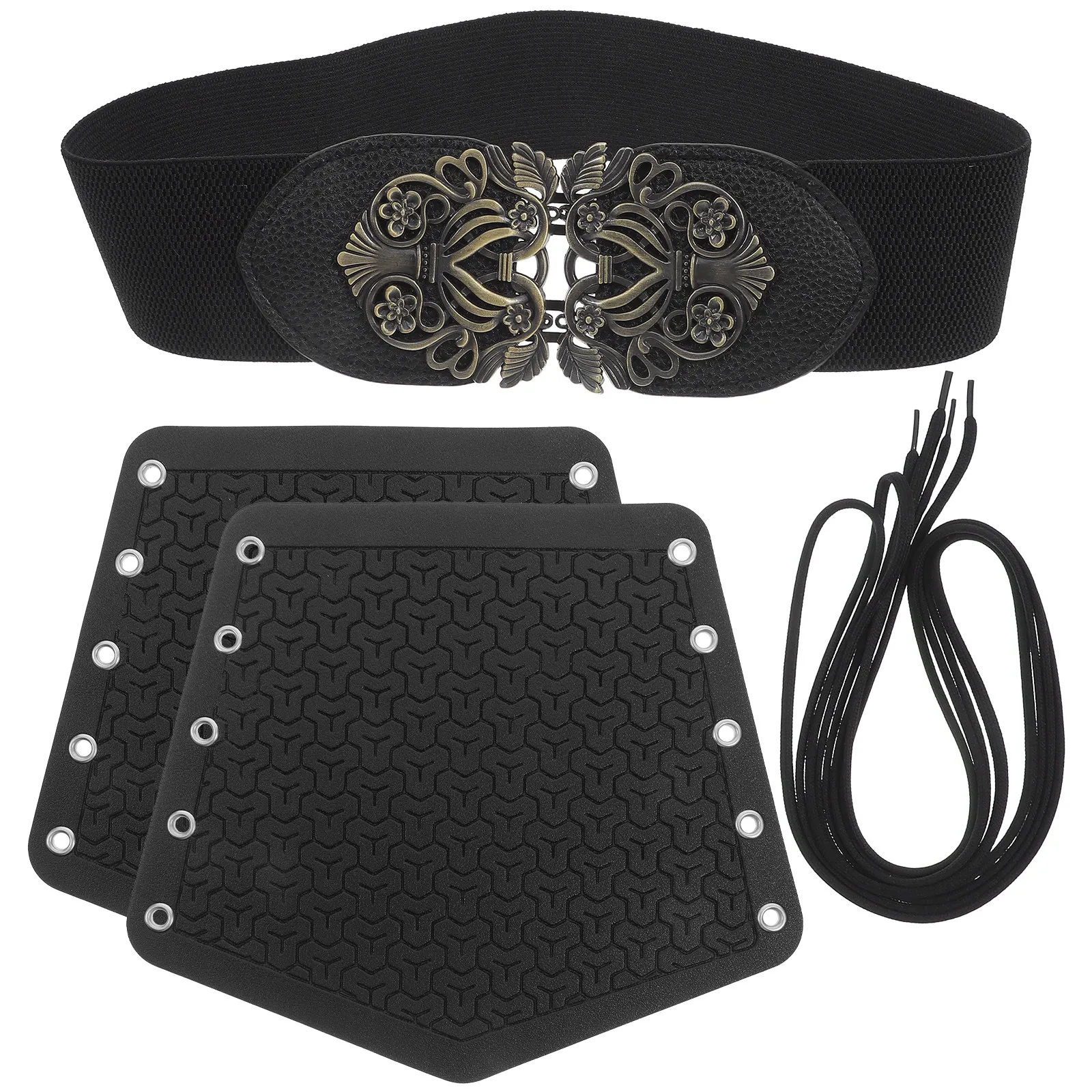 

Комплект: широкий эластичный пояс и детализированные нарукавники, имитация средневекового костюма эпохи Возрождения для Хэллоуина и средневековых косплеев