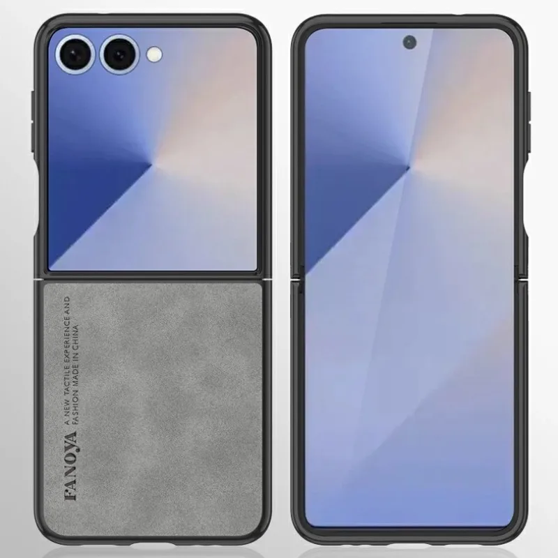 Casing Kulit Mewah untuk Samsung Galaxy Z Lipat 7 Sampul Matte Casing Ponsel Silikon Pelindung Coque untuk Samsung Galaxy Z Flip 7 FE