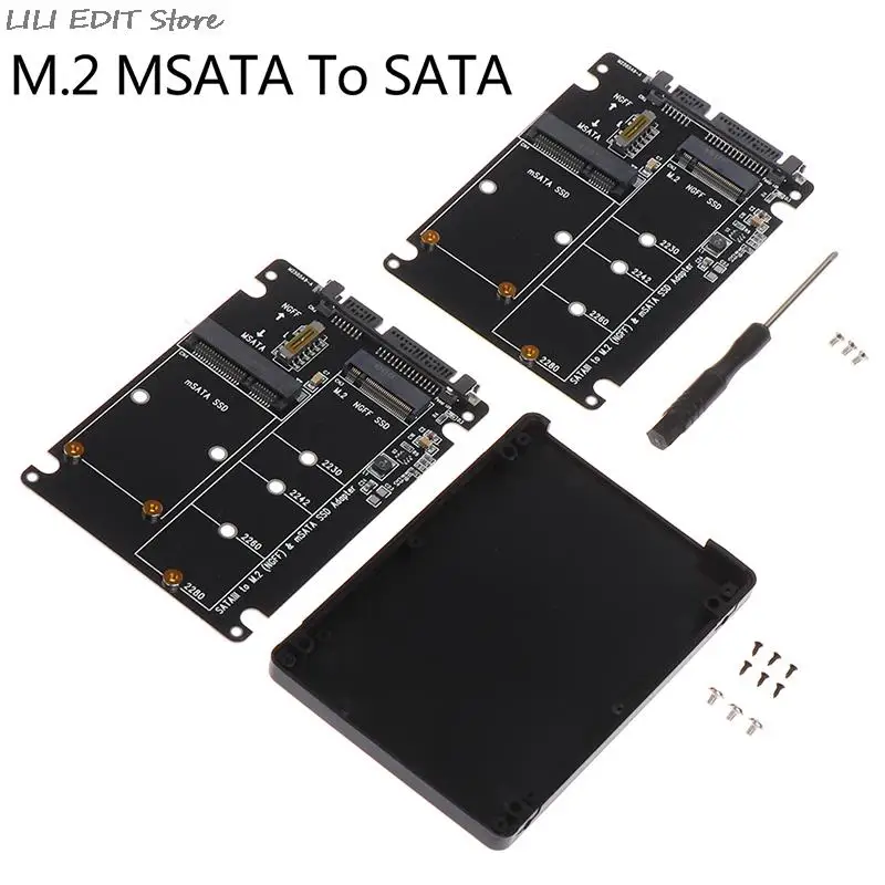 2.5 Inch SATA 60Gbps To M2 NGFF SATA SSD MSATA SSD Adapter MSATA To SATA M.2 NGFF To SATA Hard Disk Adapter Board