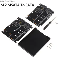 Carte adaptateur de disque dur SATA 60Gbps à M2 NGFF SSD MSATA à SATA M.2 NGFF à SATA 2.5 pouces