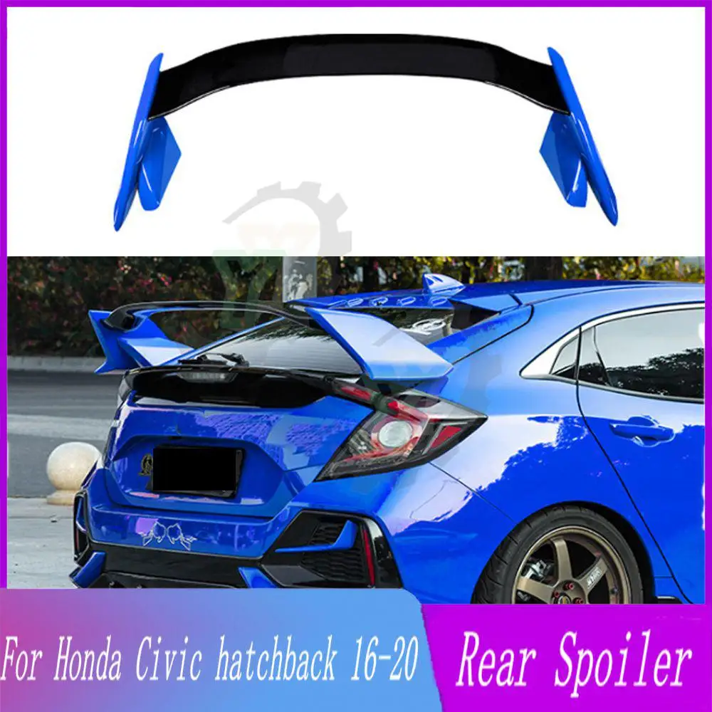 

For Honda Civic hatchback 2016 2017 2018 2019 2020 Car Rear Spoiler 1:1Type-R Style Tuning Roof Wing Trunk Lip Decoration