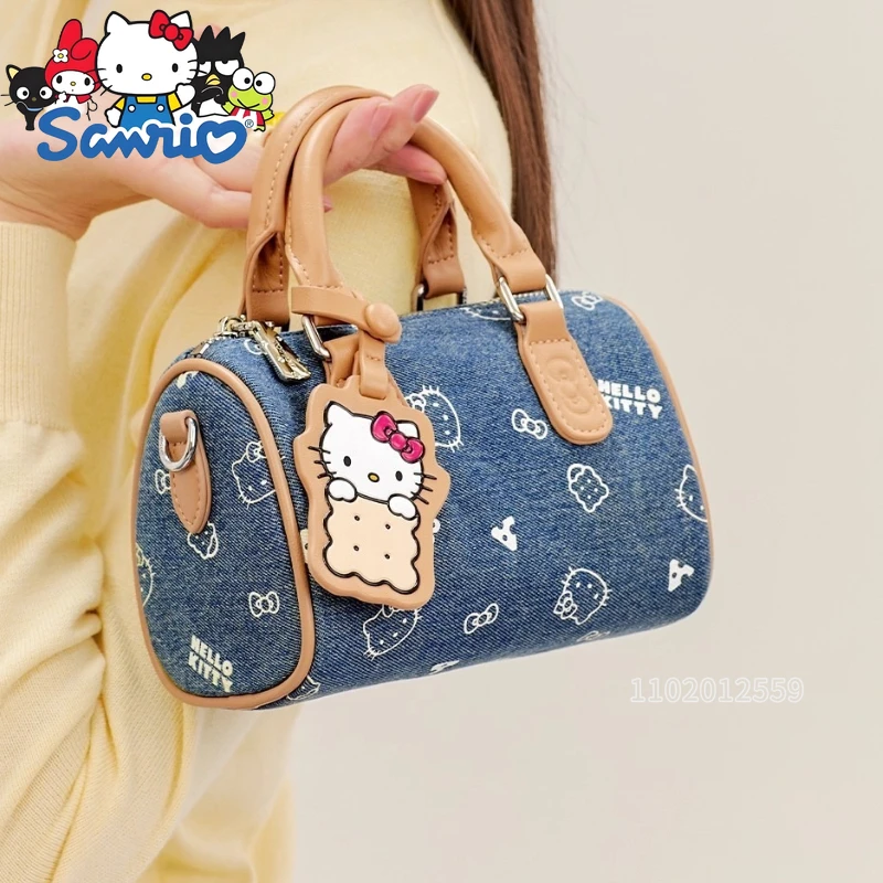  Hello Kitty Original New Mini Women's Handbag Cartoon Cute Women's Shoulder Bag Fashion Trend Mini Casual Women's Bag