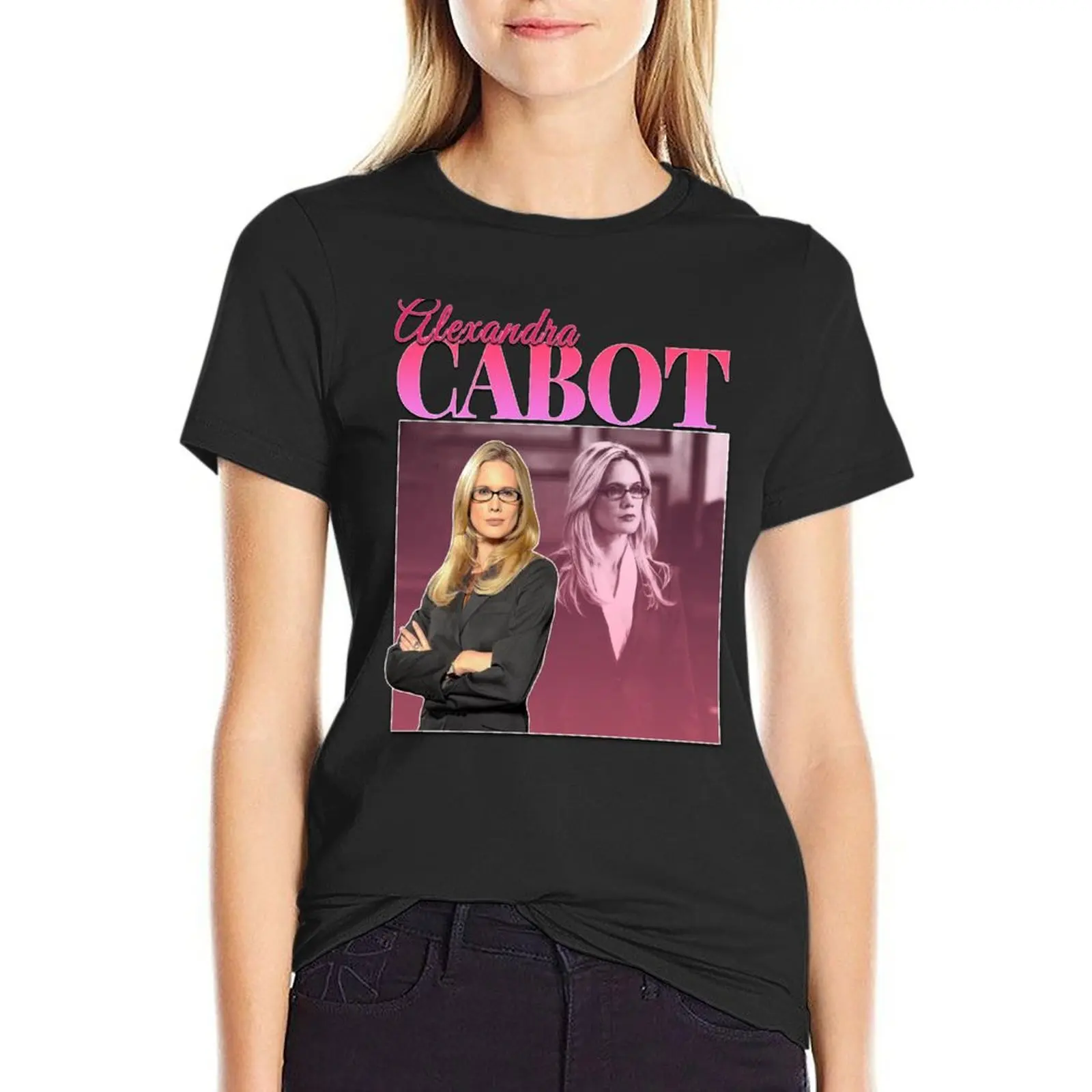 Alex Cabot 90s Inspired Vintage Homage T-Shirt funny summer clothes summer tops t shirt for Women