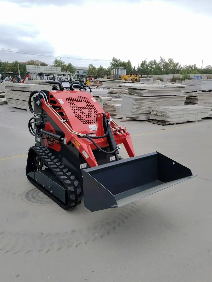 

EPA approved Chinese new small skid steer loader equipped with customized Kubota engine products