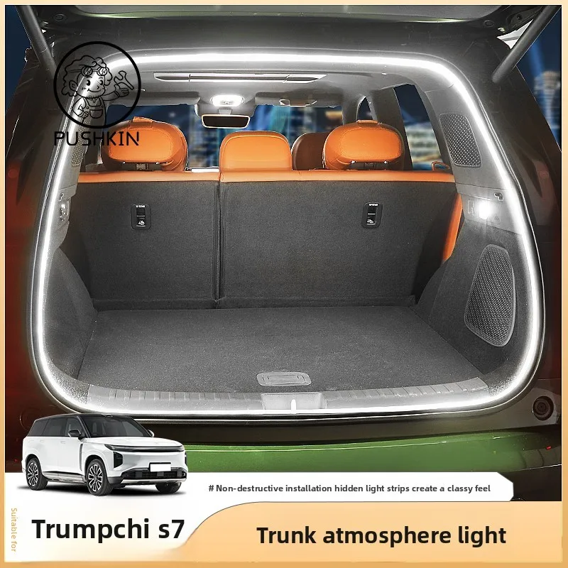 

Trunk Light For GAC Trumpchi S7 Bright LED Silicone Light Yellow White Proposal Decoration Accessories