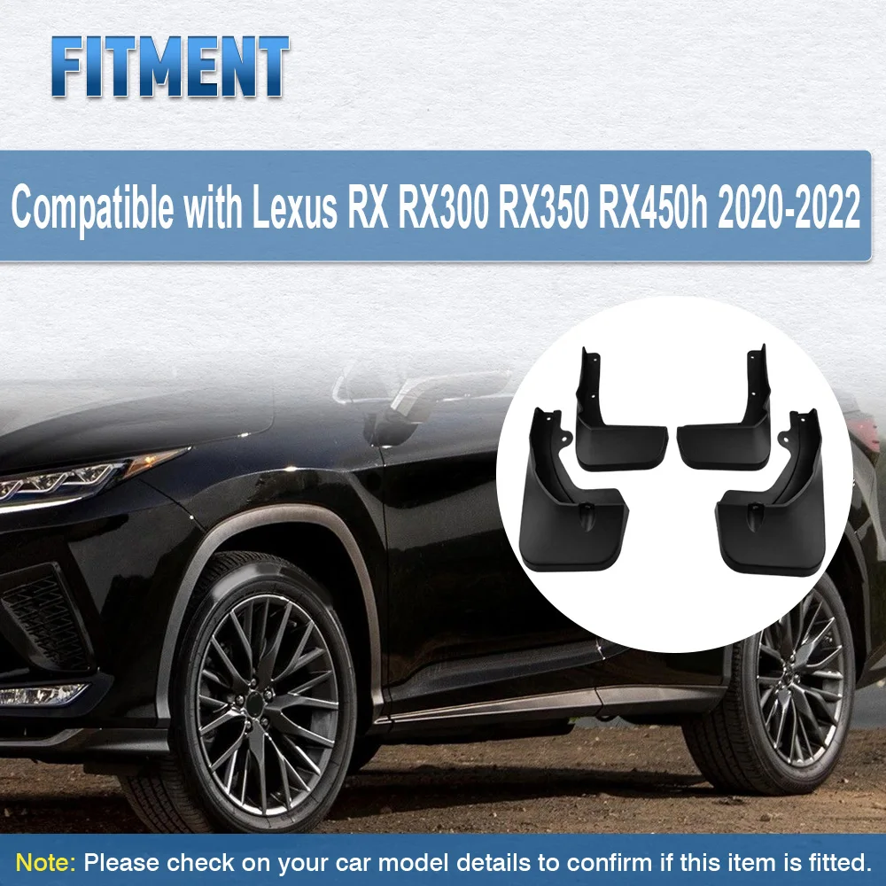 

4pcs For Lexus RX RX300 RX350 RX450h 2020 2021 2022 Car Wheel Mud Flaps kit Mudguards Splash Guards Fender Accessories