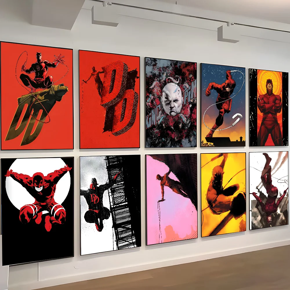 

D-daredevil Classic Anime Poster Self-adhesive Art Waterproof Paper Sticker Coffee House Bar Room Wall Decor