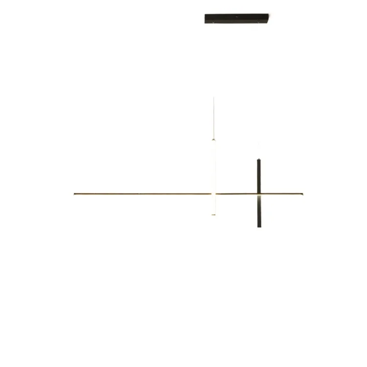Restaurant simple chandelier led light, modern Nordic living room light creative bar dining room