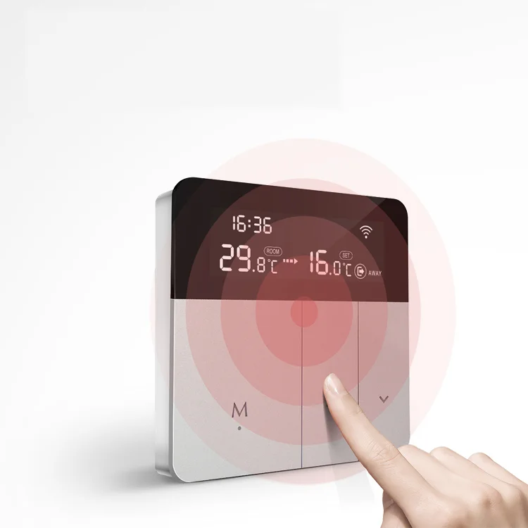 

Умная настенная плита Tuya 3/16A с подогревом воды и пола, электрическое подогрев пола, ЖК-дисплей, пульт дистанционного управления для мобильного телефона