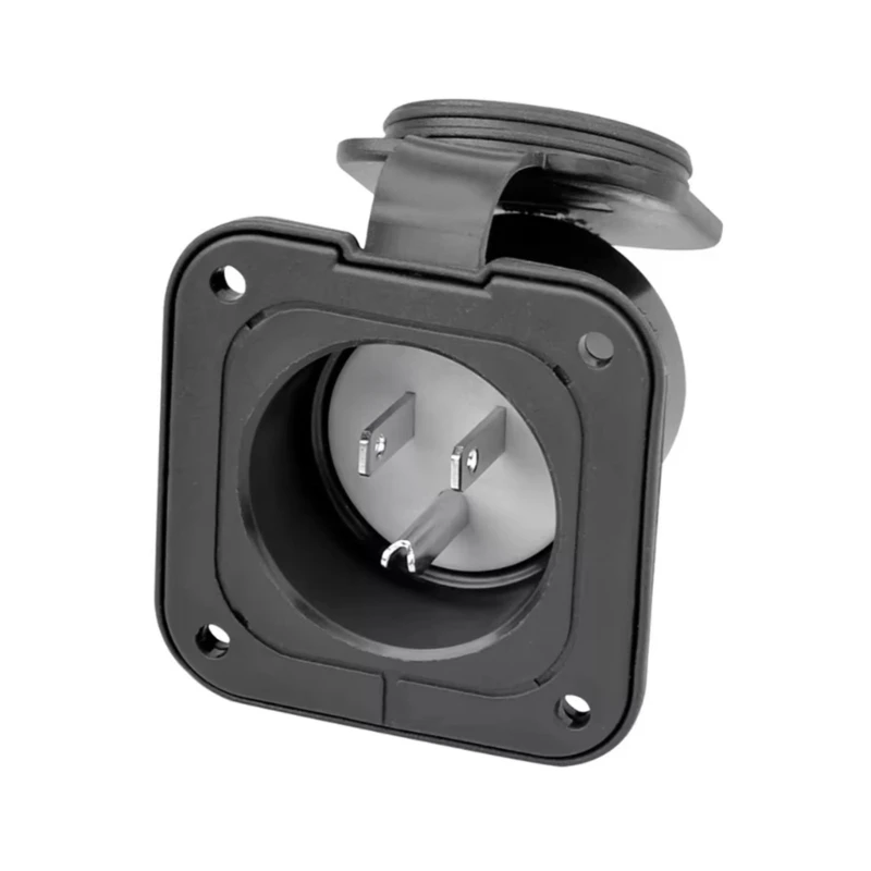 

D0UC Электрическая розетка для настенных кемперов, 15 А, 125 В, водонепроницаемый дизайн, вход питания, бесшовная интеграция с