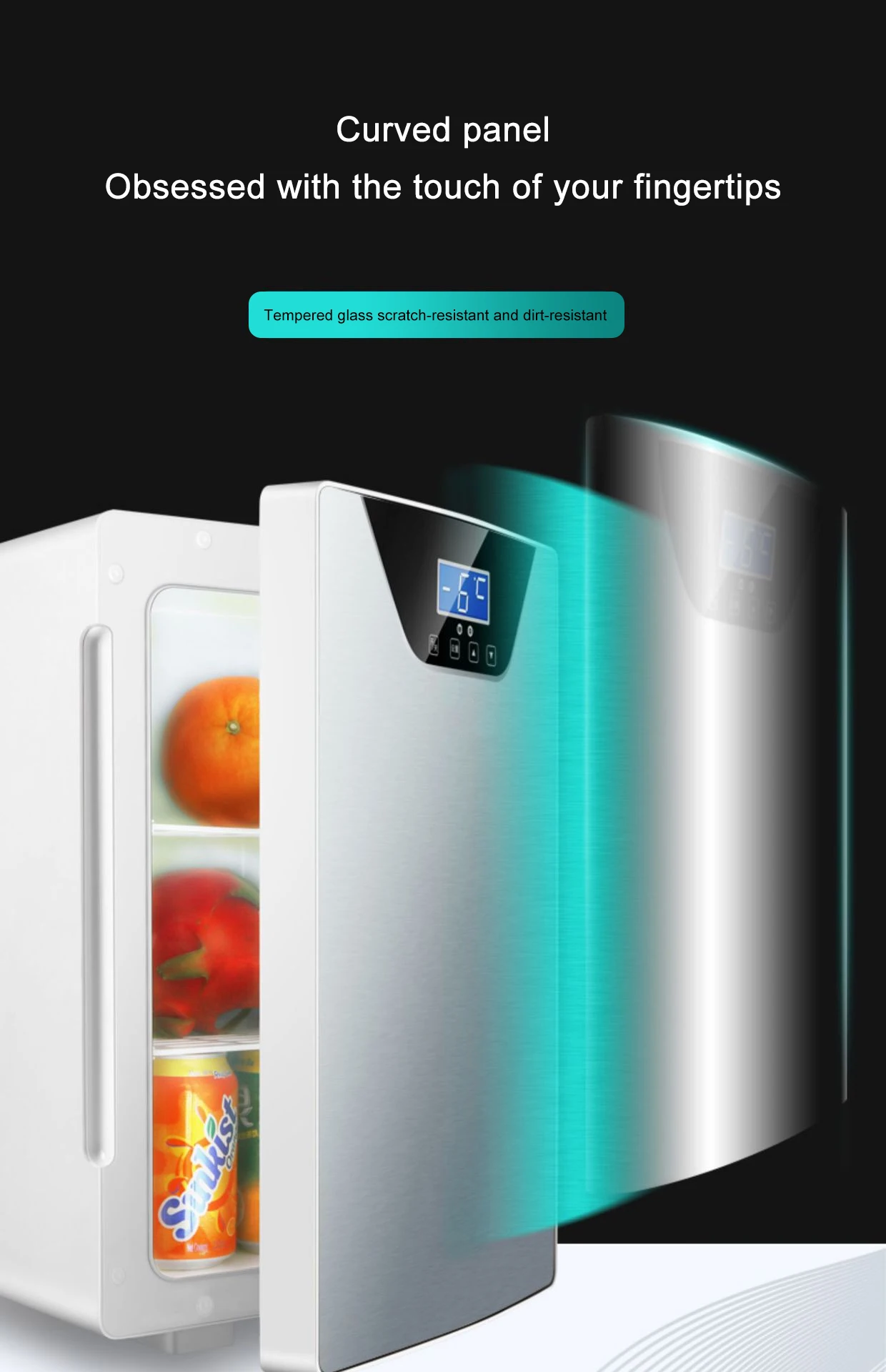 เครื่องทําความเย็นอย่างรวดเร็วขายส่งตู้เย็นสไลด์แบบพกพา 20L Triple-core ตู้เย็นรถยนต์ขนาดเล็ก