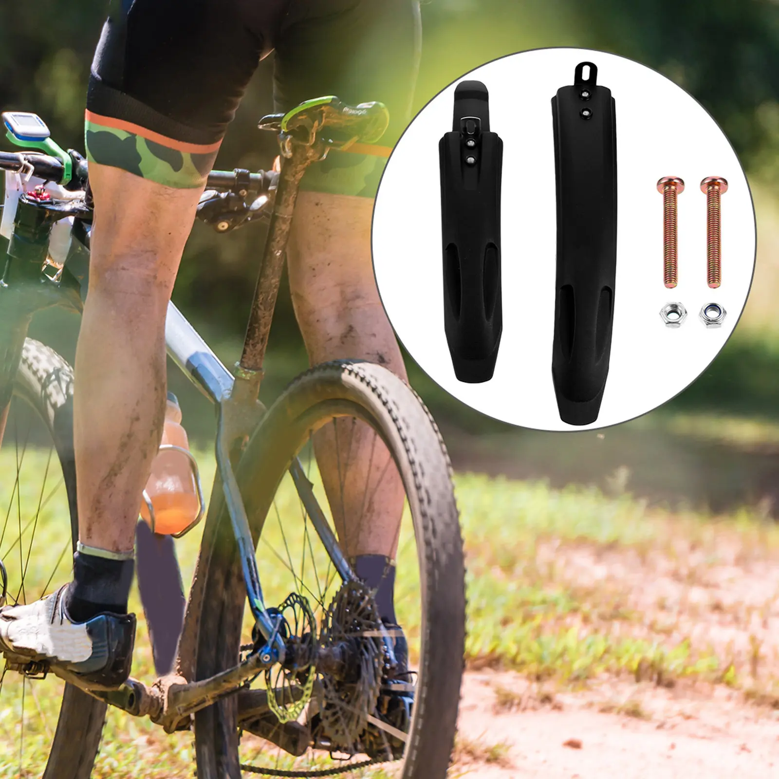 

2Pcs Bike Mudguard Universal Fit Mud Guards for Mountain Road Bikes Front Rear Cycling Accessories Bike Mudguard