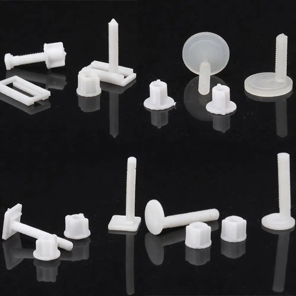 Durable Bathroom Toilet Cover Accessory Set Expansion Bolts Fixings Replacement Parts For Fixing Moving Commode Seat Lids