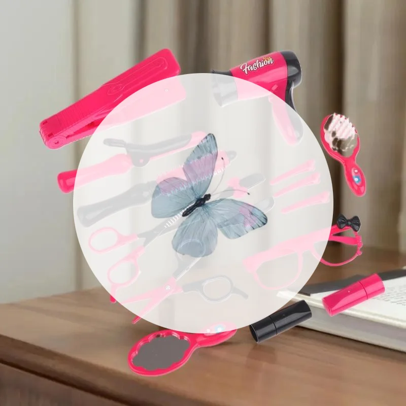 17 قطعة مجموعة صالون تجميل الفتيات طقم مكياج للطفل التظاهر اللعب لعبة تأثيري للحزب لعبة Maquillage juguetes الفتيات هدية عيد ميلاد #1