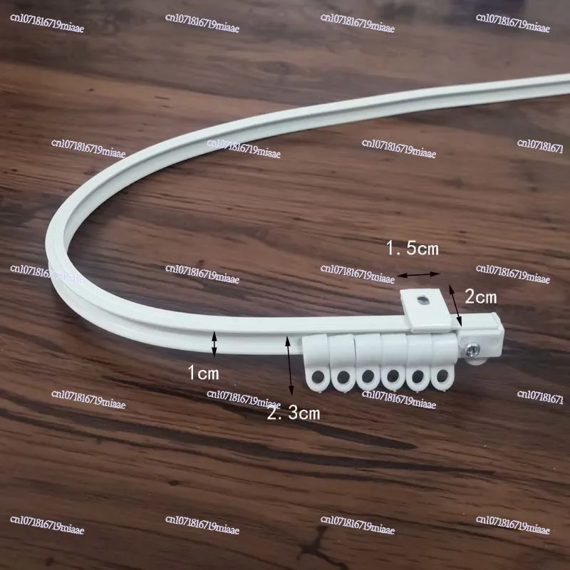 

Flexible Invisible Curtain Track Straight Curved Rail Ceiling Wall Mounted Bendable Mute U-Shaped Rod Accessories Kit Home Decor