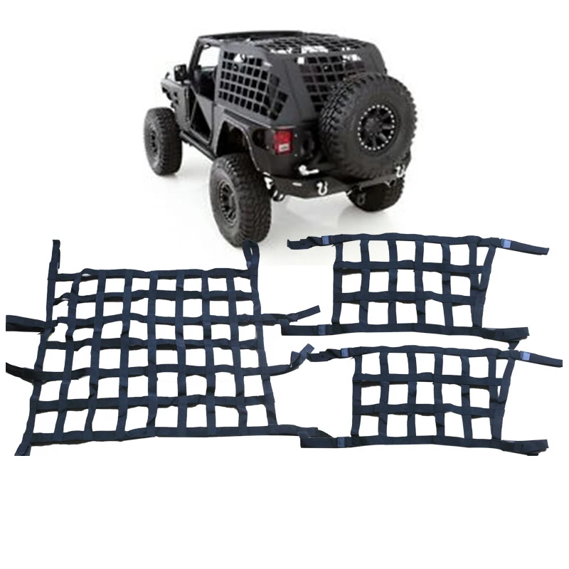

Подходит для JK Wrangler JK, модифицированная двухдверная Wrangler, двухдверная модифицированная крыша, трансформируемая защитная сетка на крыше