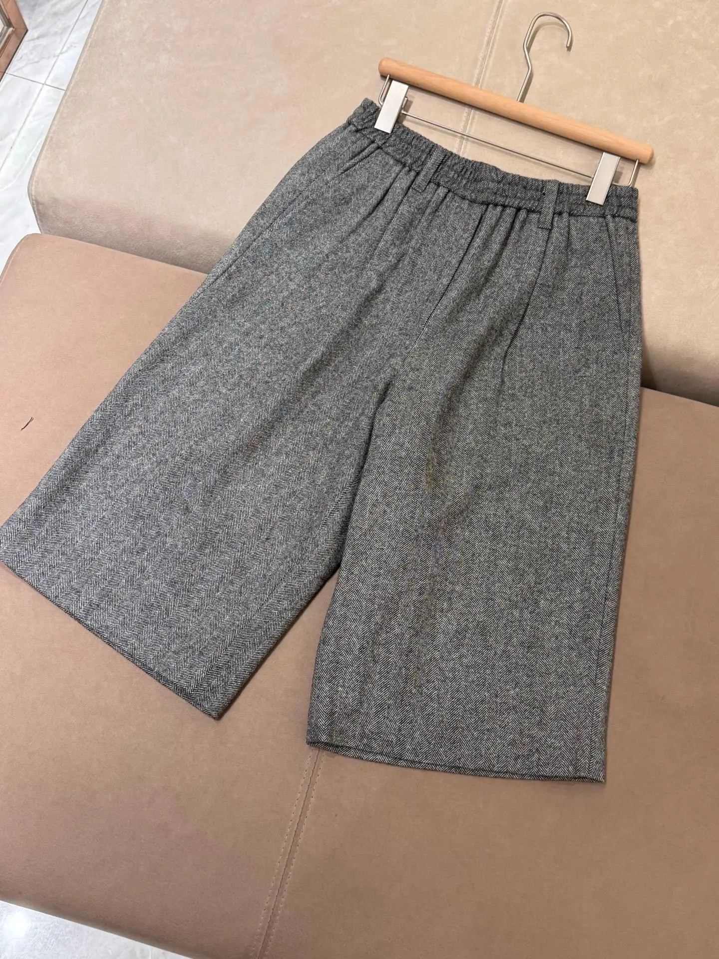 Women's luxurious autumn fashionable casual herringbone wool suit