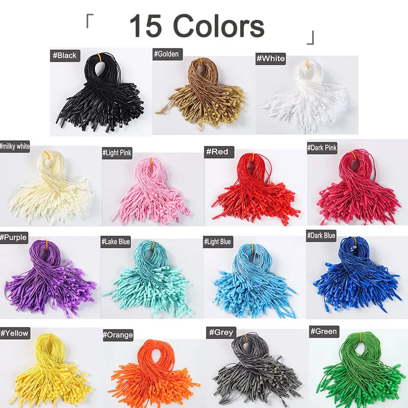 أسود أبيض علامة تعليق سلسلة المفاجئة قفل حلقة دبوس السحابة هوك التعادل للملابس شارة السعر Hhanging 20 سنتيمتر 7.8 بوصة 100-1000 قطعة