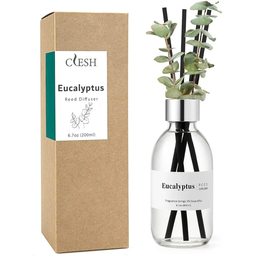

Eucalyptus Scent Diffuser, 6.7 oz, Reeds Included, for Home Fragrance or Bathroom Decor