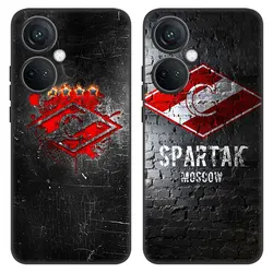 Russian Spartak Moscow Cartoon Cover Black Phone Case For OnePlus Nord CE3 Lite 3 12 11 2T N30 CE2 N300 N200 10 9RT ACE 2V Pro