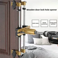 Wooden door lock hole opener Woodworking security door lock unlocking artifact keyhole opening mold set Special tool for unlock