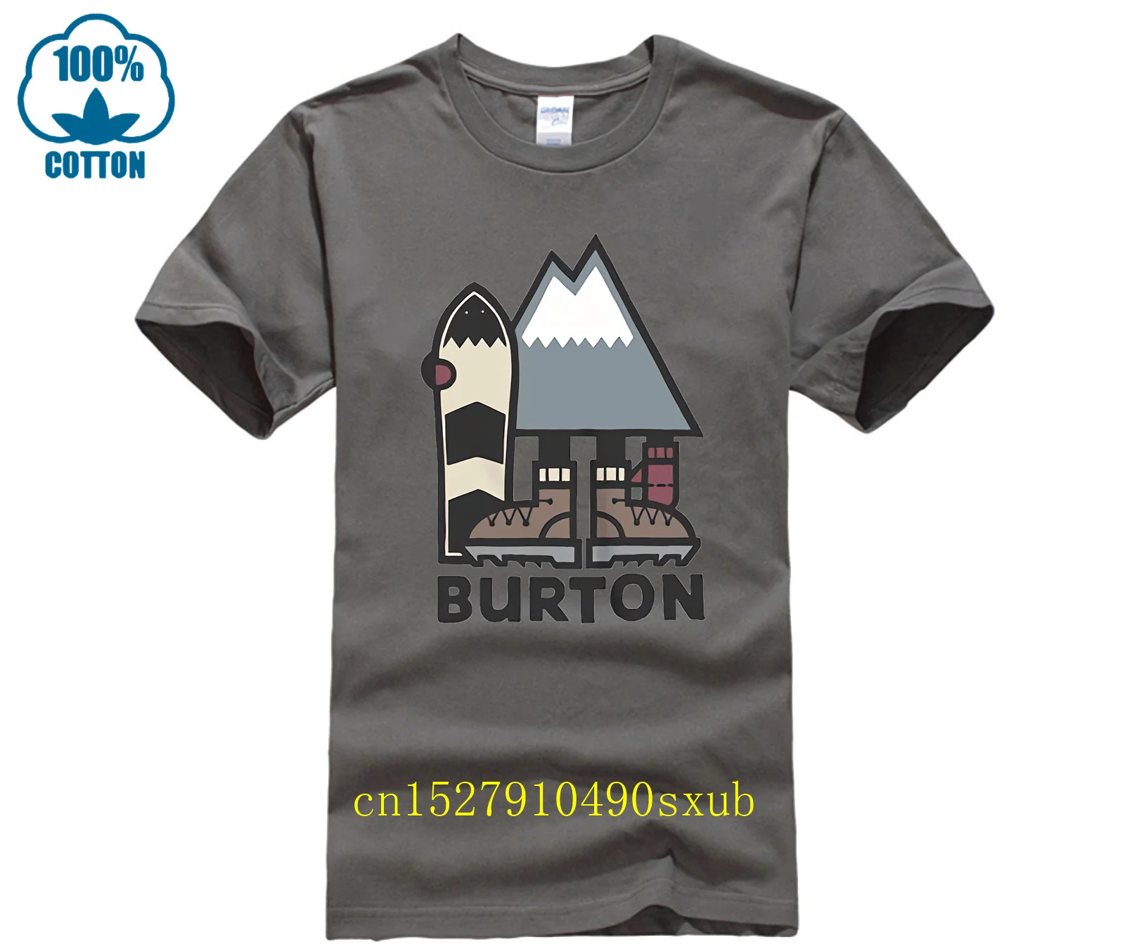 Burton Snowboards Hipster Tees Summer Mens T Shirt