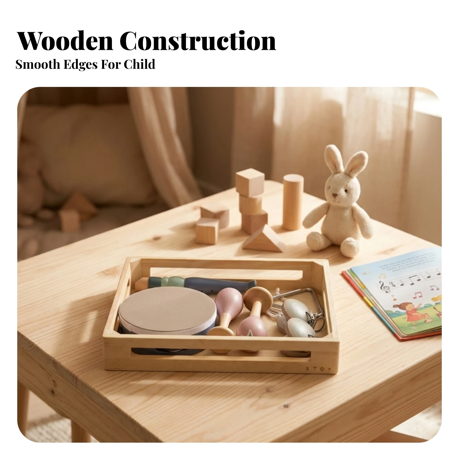 Rhythm Percussion Instrument Set Early Learning Young Child Musical Instrument Set Young Child Percussion Toy Kit Develops