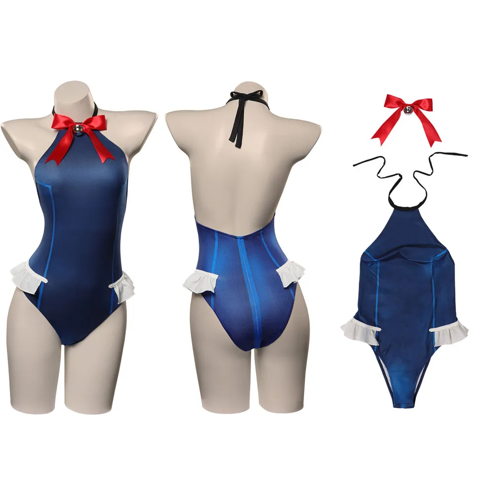 Dead Cosplay Or Alive Marie Rose Cosplay Jumpsuit Swimsuit Halloween Carnival Costume Suit for Adult Women Girls Summer Swimwear