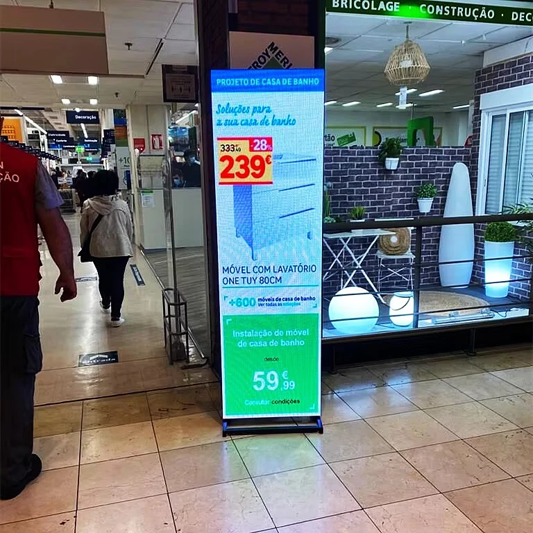 Factory Low Price P2.5 Indoor Advertising LED Poster Floor Standing Display Screen for Shopping Mall