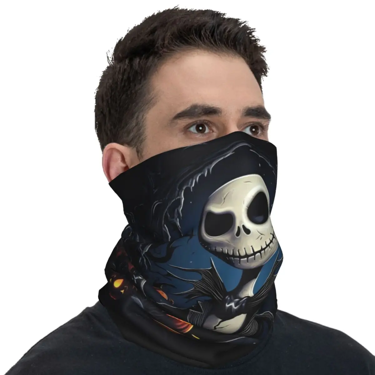 The Nightmare Before Christmas Bandana Jack Cartoon Bicycle Mask Outdoor Sports Windproof Balaclava Design Soft Bike Face Masks