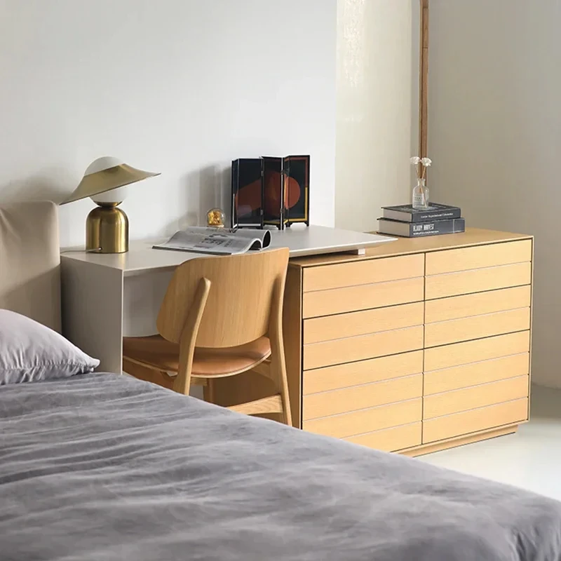 

Italian minimalist dresser chest cabinet integrated desk office computer desk writing
