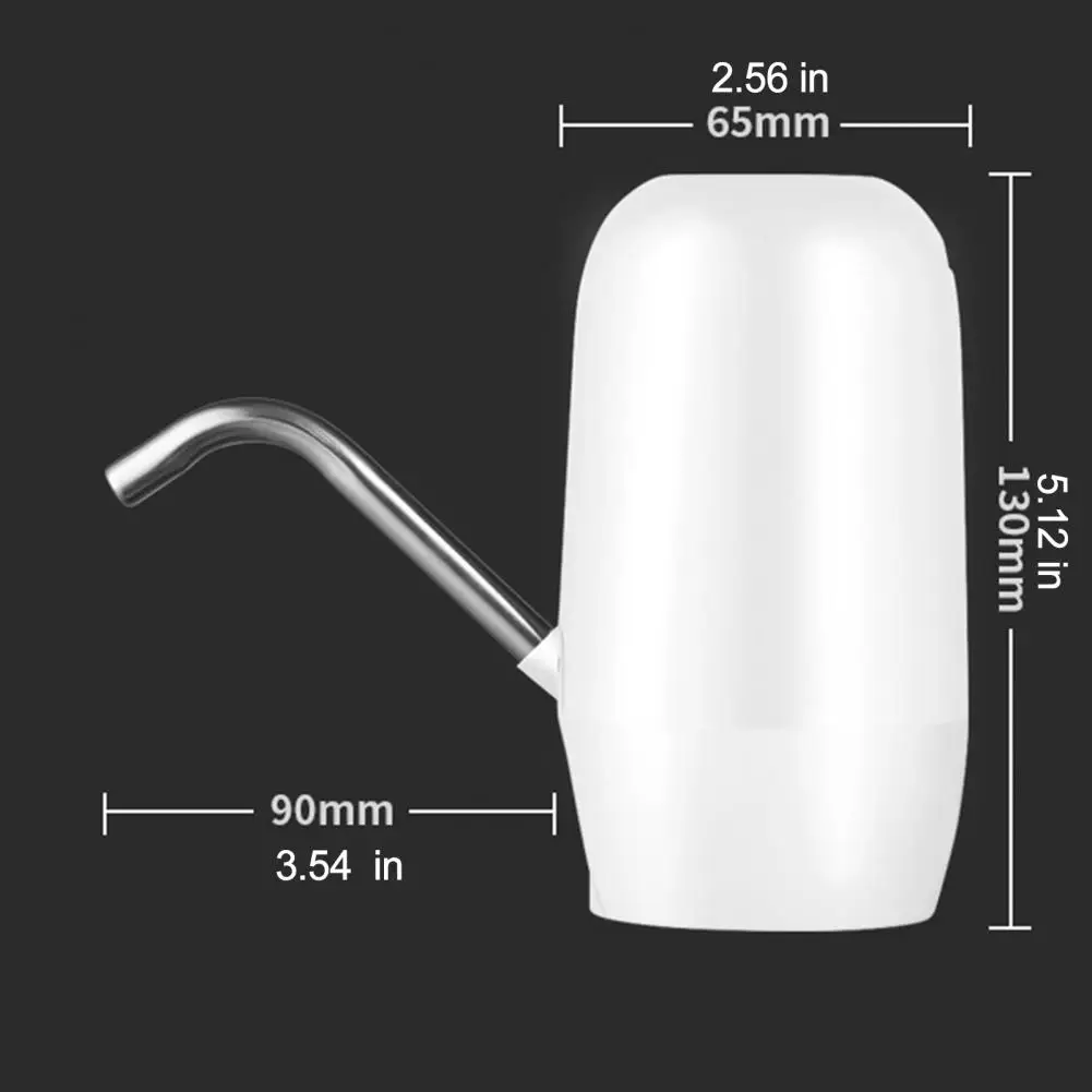 Automatic Silent Water Dispenser Pump Dual Stage System Rechargeable Battery Universal Fit For 5 Gallon Bottles Travel Ready