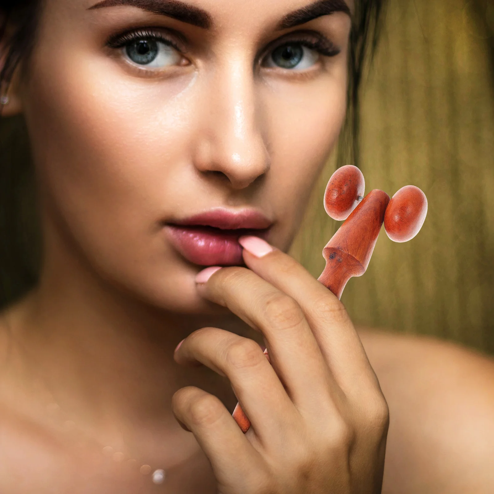 

2Pcs Premium Wooden Manual Massager Sticks for Back Neck Hip Abdomen Portable Health-Preserving Fitness Tool Deep Relaxing