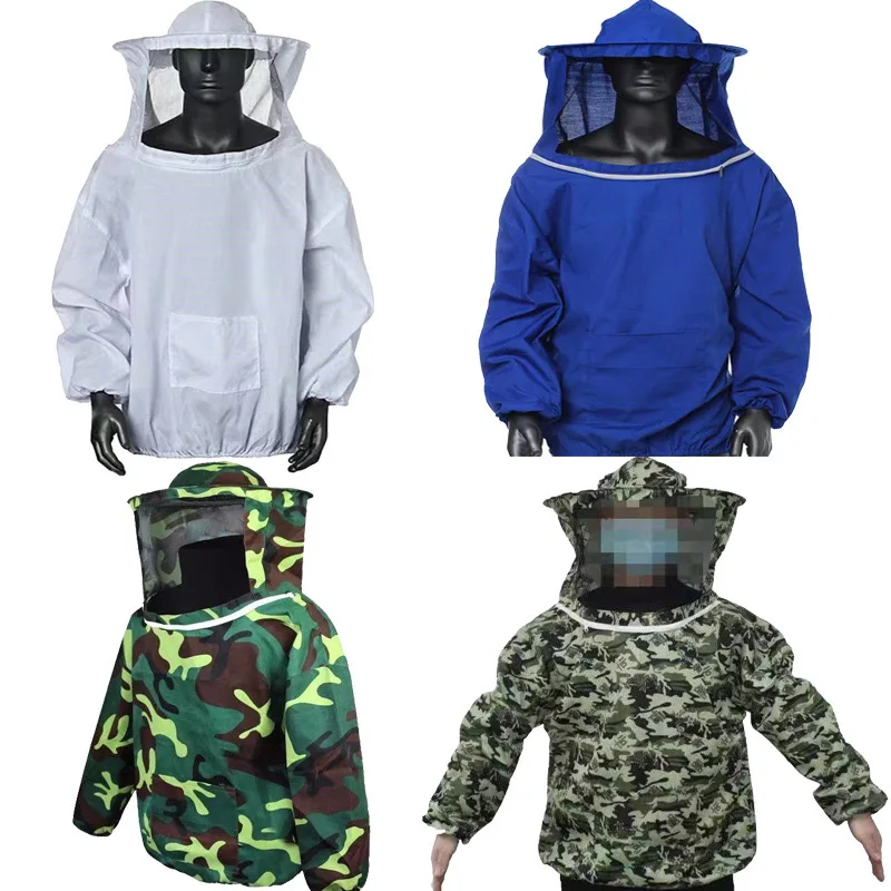 

Bee Proof Clothing Beekeeping Equipment Half Body Jacket Suit Bee Clothes Anti-bee Bite Hooded Half Body Top Beekeeping Tools